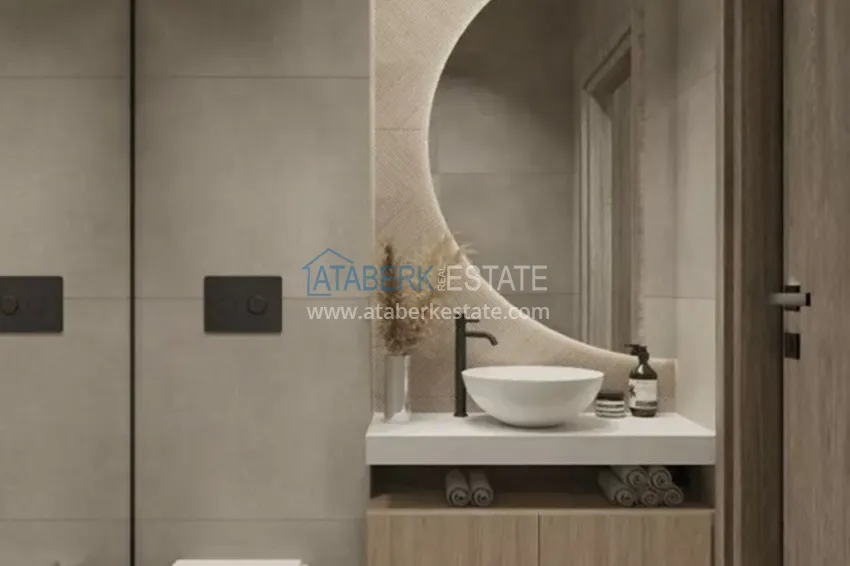 Приобрести Пентхаус-дуплексы в Алании - район Бекташ в комплексе на завершающем этапе строительства 20 