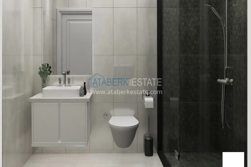 Приобрести Пентхаус-дуплексы в Алании - район Бекташ в комплексе на завершающем этапе строительства 21 