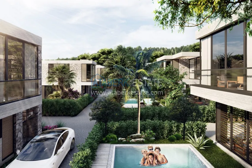 Новый проект коттеджного комплекса в Бодруме – Мугла, на первой береговой линии 33 