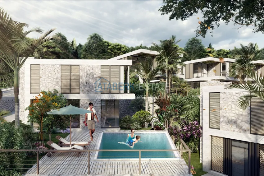 Новый проект коттеджного комплекса в Бодруме – Мугла, на первой береговой линии 36 