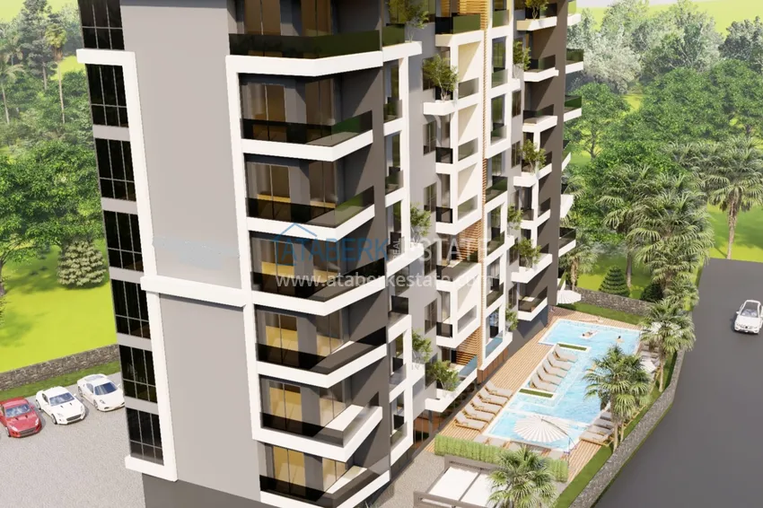 Квартира в районе Авсаллар в комплексе на этапе строительства напрямую от инвестора 3 