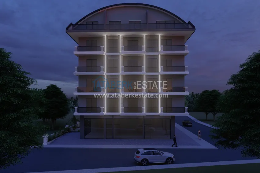 Новый инвестиционно-привлекательный проект в центре Алании, район пляжа Кейкубат 4 