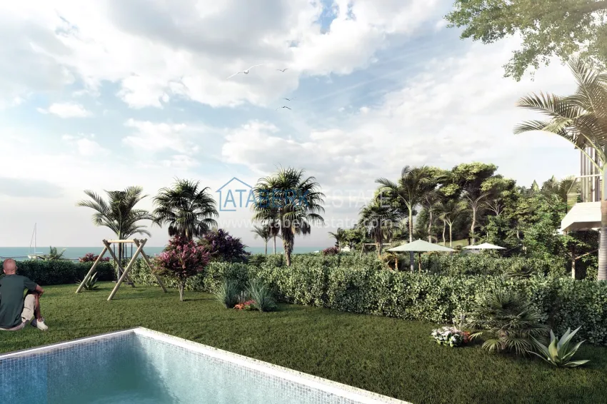 Новый проект коттеджного комплекса в Бодруме – Мугла, на первой береговой линии 40 