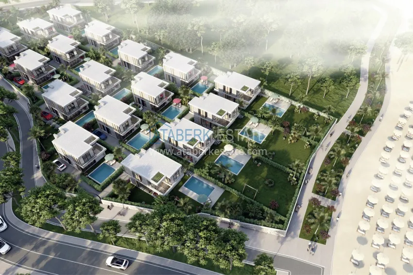 Новый проект коттеджного комплекса в Бодруме – Мугла, на первой береговой линии 42 