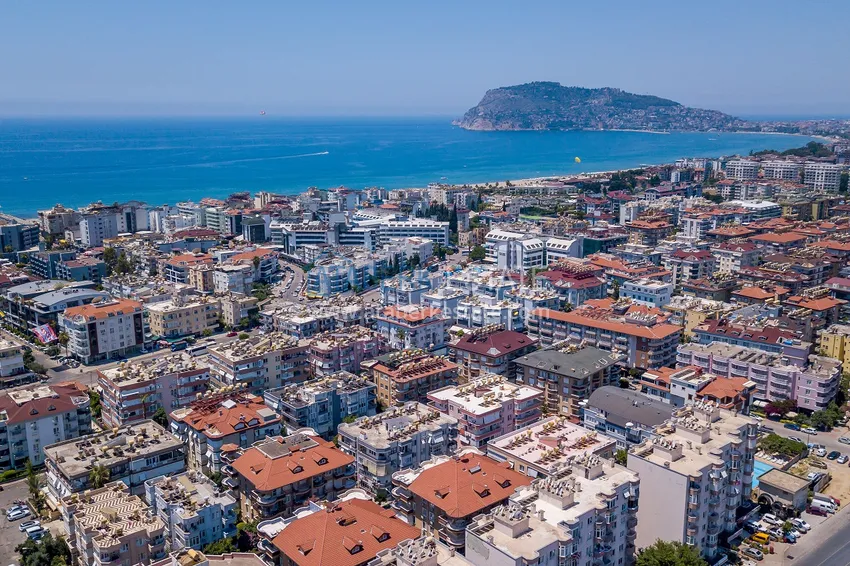 Дуплекс в Алании район Оба меблированный рядом с морем 4