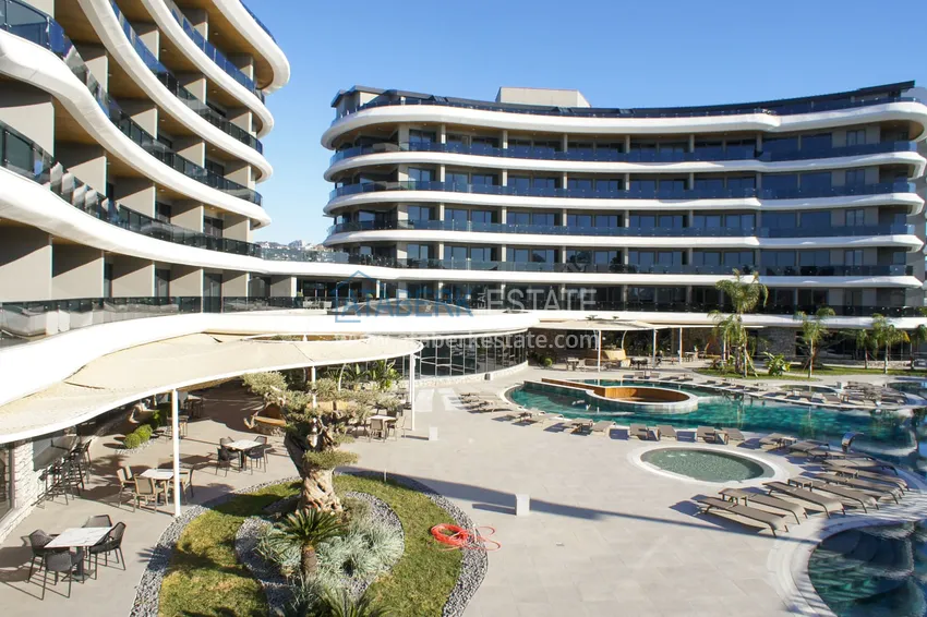 Квартира в Каргыджаке с мебелью и видом на море в резиденции на первой береговой 4 