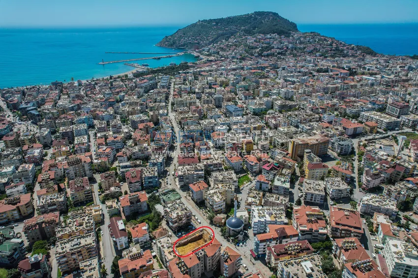 Новый инвестиционно-привлекательный проект в центре Алании, район пляжа Кейкубат 10 