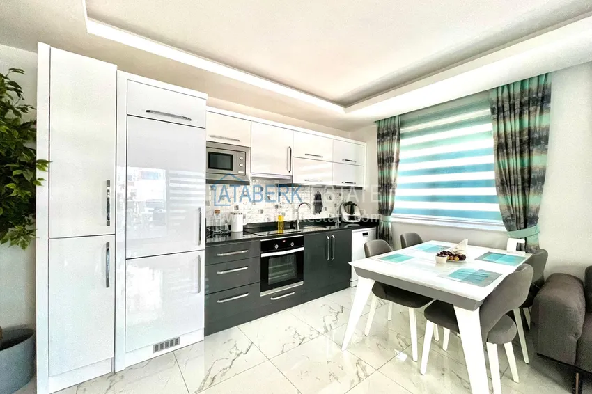 Приобрести Квартира в Махмутларе с мебелью и частичным видом на море и горы 5