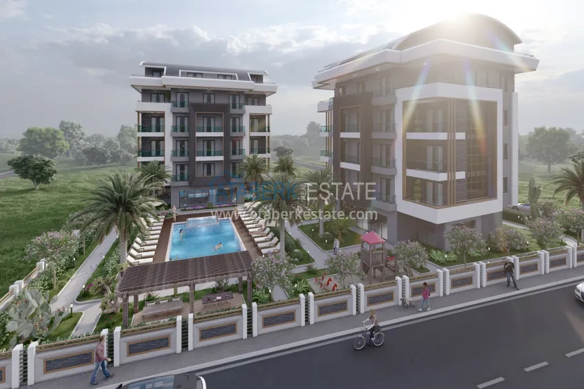 Недвижимость от застройщика в районе Оба - Алания в комплексе на этапе строительства 6 