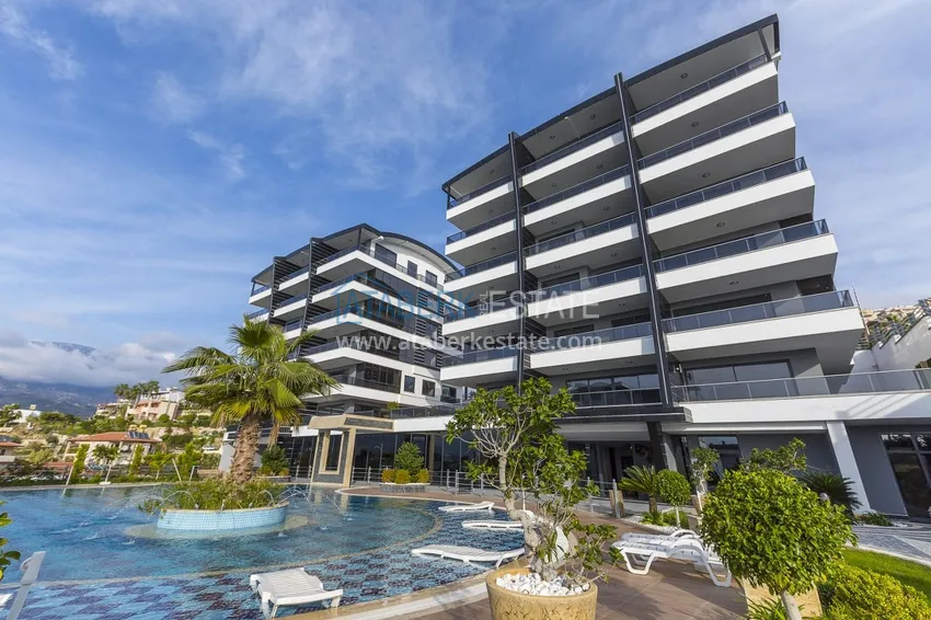 Квартира в Каргыджаке с мебелью, застекленным балконом и видом на море 7 