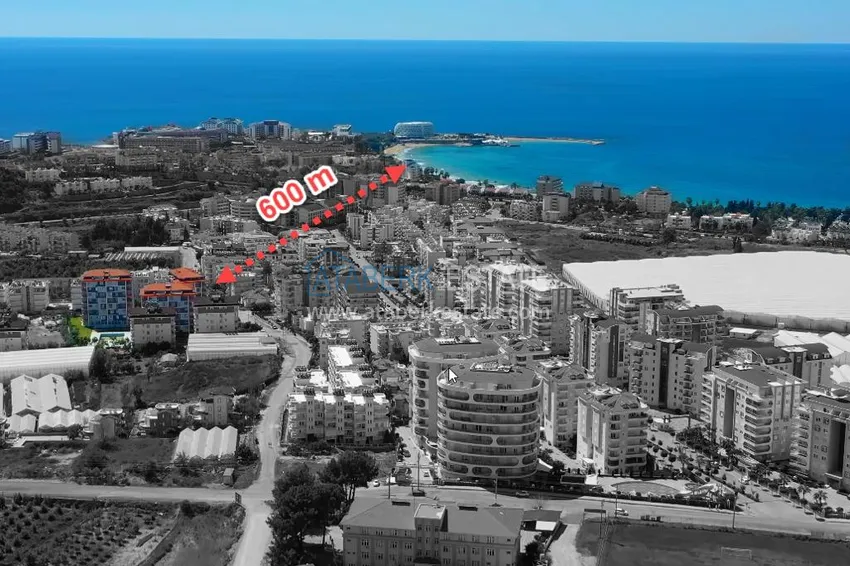 Двухуровневый пентхаус в Авсалларе с видом на море и горы 7