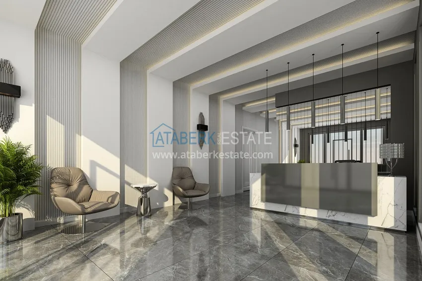 Пентхаус-дуплексы в Алании - район Бекташ в комплексе на завершающем этапе строительства 6 