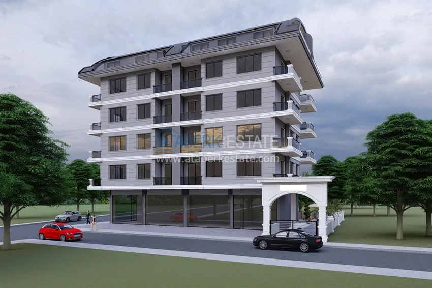 Новый инвестиционно-привлекательный проект в центре Алании, район пляжа Кейкубат 7 