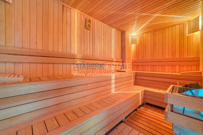 Квартира в районе Оба двухкомнатная с новой мебелью и видом на горы 10 