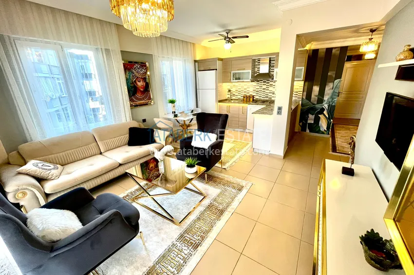 Приобрести Квартиры в районе Оба с новой мебелью и дизайнерским ремонтом в уютном жилом комплексе 7 