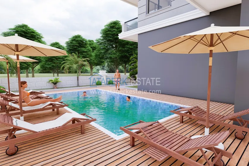 Новый инвестиционно-привлекательный проект в центре Алании, район пляжа Кейкубат 8 