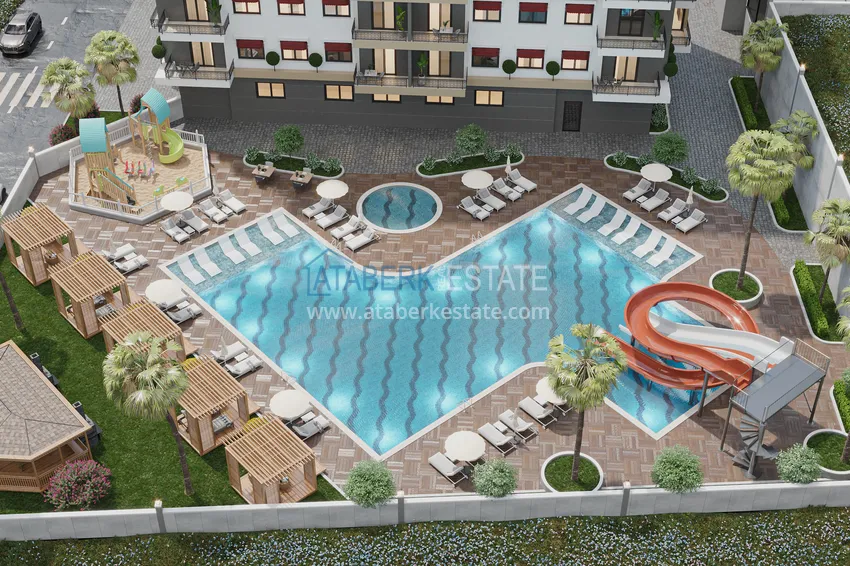 Новый современный жилой комплекс в Алании, район Авсаллар 9 