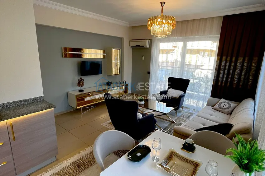 Приобрести Квартиры в районе Оба с новой мебелью и дизайнерским ремонтом в уютном жилом комплексе 9 