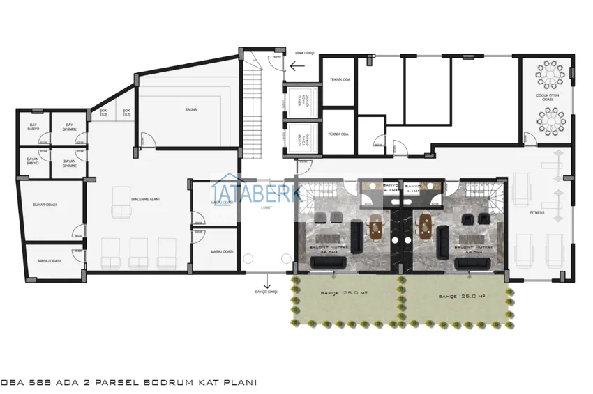 Купить дешево Квартира в районе Оба трехкомнатная в комплексе на этапе строительства 1 
