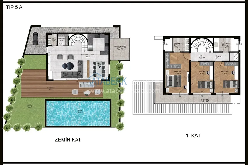 Купить дешево Новый элитный комплекс вилл в Алании, район Махмутлар 5 