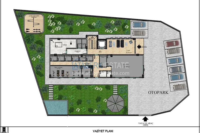 Купить дешево Пентхаус-дуплексы в Алании - район Бекташ в комплексе на завершающем этапе строительства 1 
