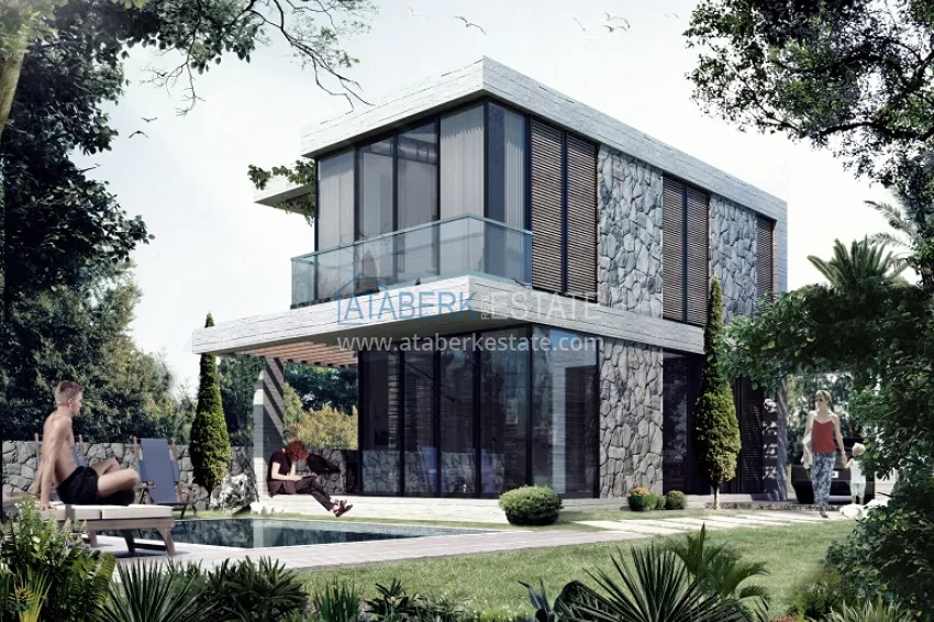 Новый проект коттеджного комплекса в Бодруме – Мугла, на первой береговой линии 48 