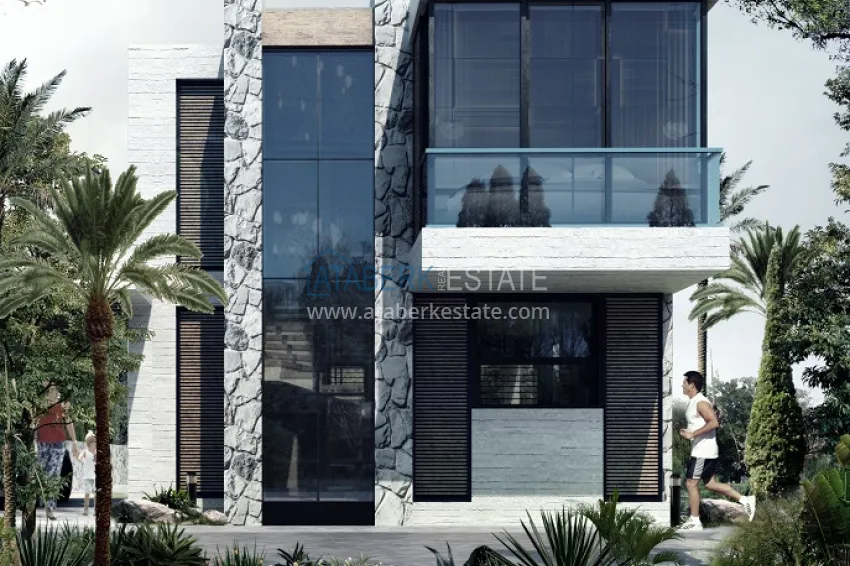 Новый проект коттеджного комплекса в Бодруме – Мугла, на первой береговой линии 50 