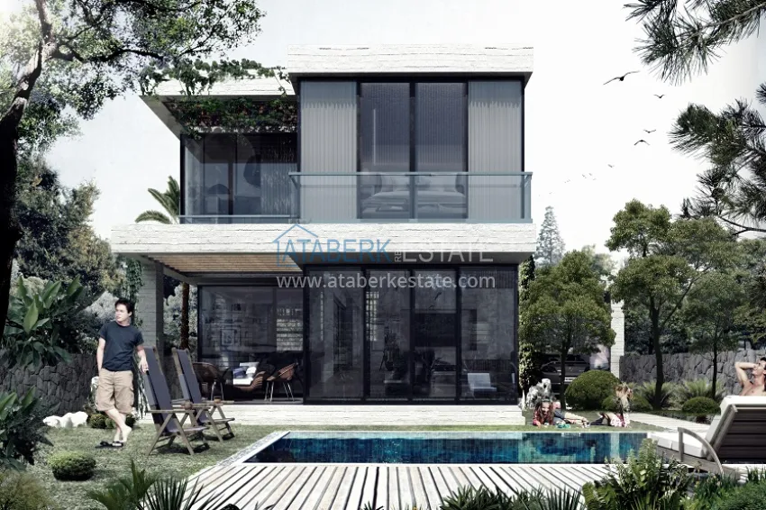 Новый проект коттеджного комплекса в Бодруме – Мугла, на первой береговой линии 52 