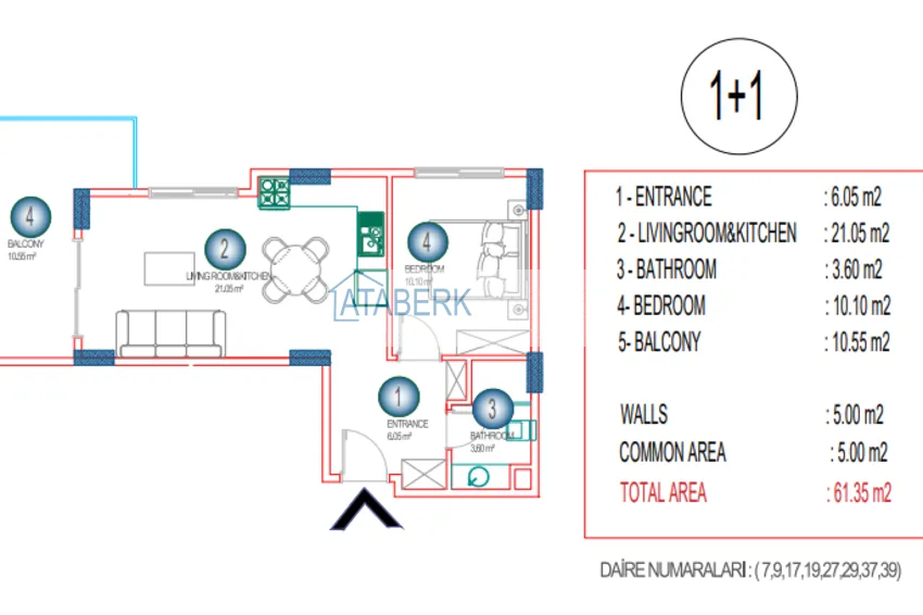 Купить дешево Новый жилой комплекс в районе Махмутлар, Алания. Квартиры от застройщика 10 