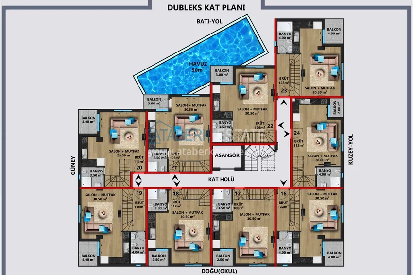 Купить дешево Новый проект камерного комплекса в Анталии, район Лара - Гюзелоба 6