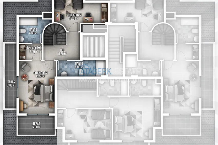 Купить дешево Недвижимость от застройщика в районе Оба - Алания в комплексе на этапе строительства 2 