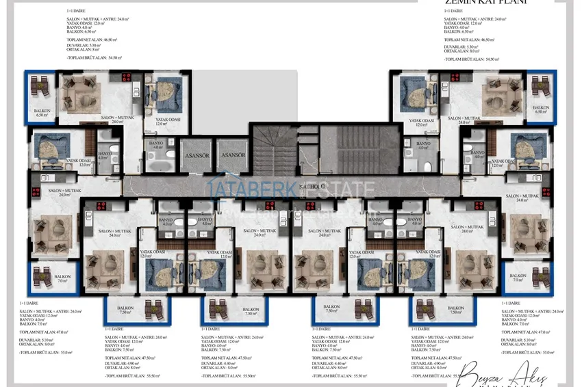 Купить дешево Первичная недвижимость от застройщика в Алании! Новый жилой комплекс в районе Авсаллар  4 