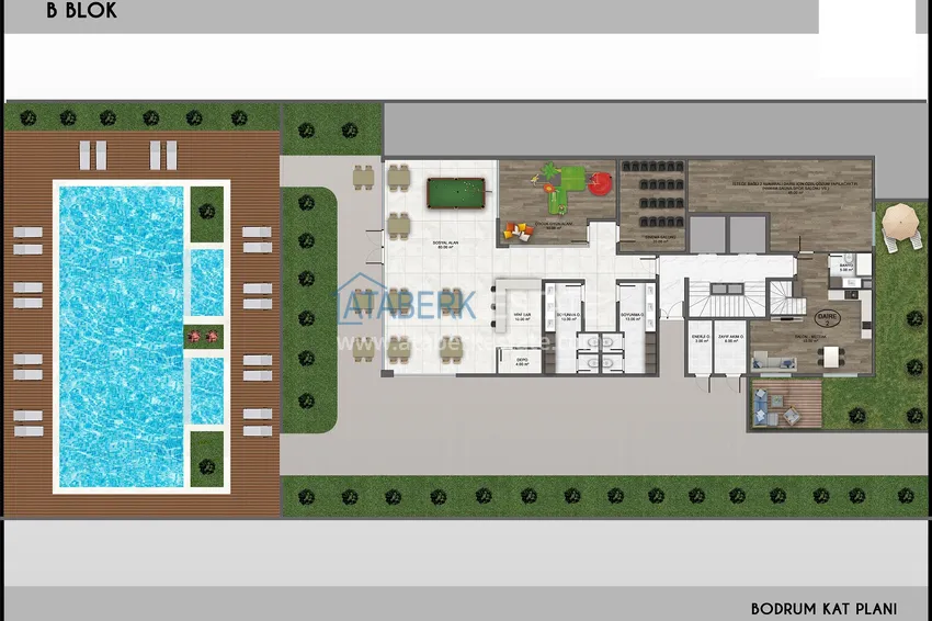 Купить дешево Квартира в районе Оба двухкомнатная, с новой мебелью и видом на море 1