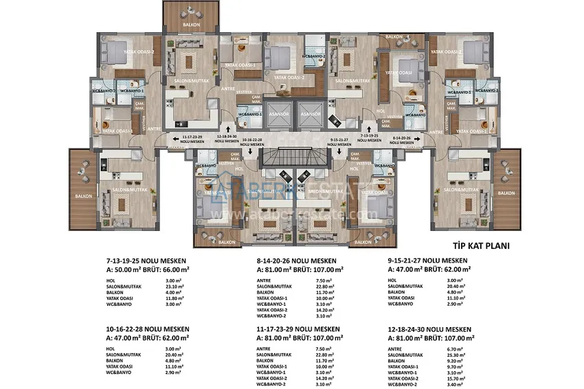 Купить дешево Новый проект жилого комплекса комфорт-класса в Газипаше 4 