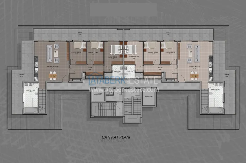 Купить дешево Новый современный жилой комплекс в Алании, район Авсаллар 5 