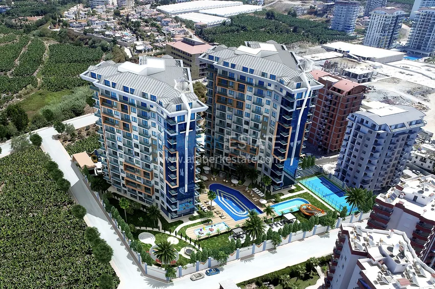 Квартира от инвестора в строящемся жилом комплексе, Алания, Махмутлар 2 