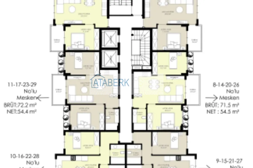 Купить дешево Новый жилой комплекс в центре Алании, район пляжа Клеопатра - квартиры от застройщика 1