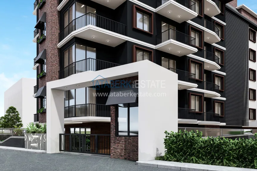 Квартиры в центре Алании от инвестора в новом строящемся комплексе 6 