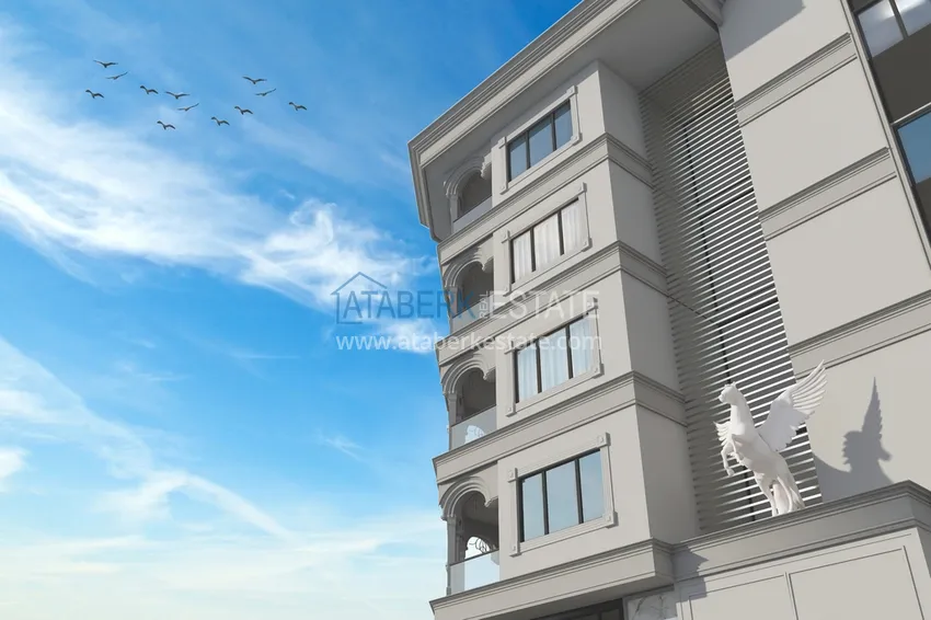 Квартиры в Махмутларе в строящемся комплексе с возможностью оплаты в рассрочку 12 