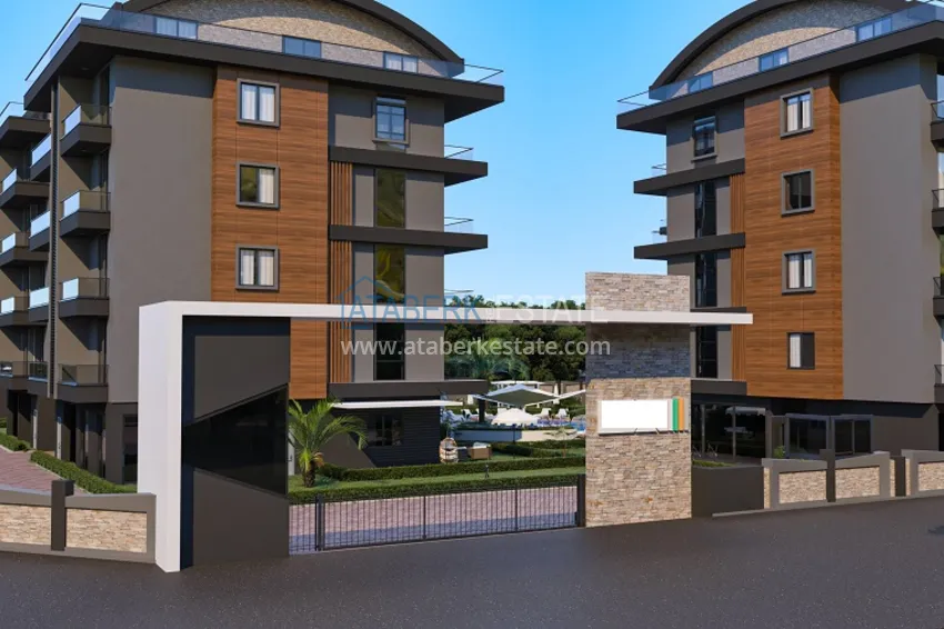 Новый проект малоэтажного жилого комплекса в Алании - район верхняя Оба 16 