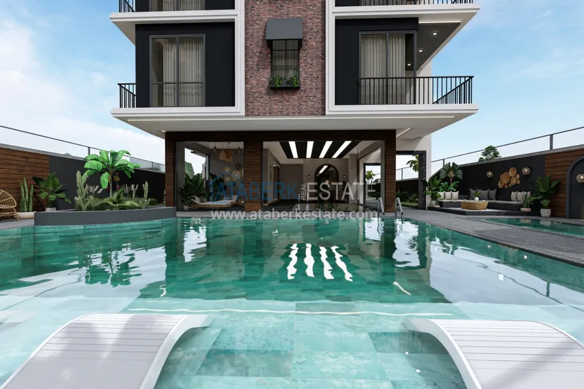 Квартиры в центре Алании от инвестора в новом строящемся комплексе 9 