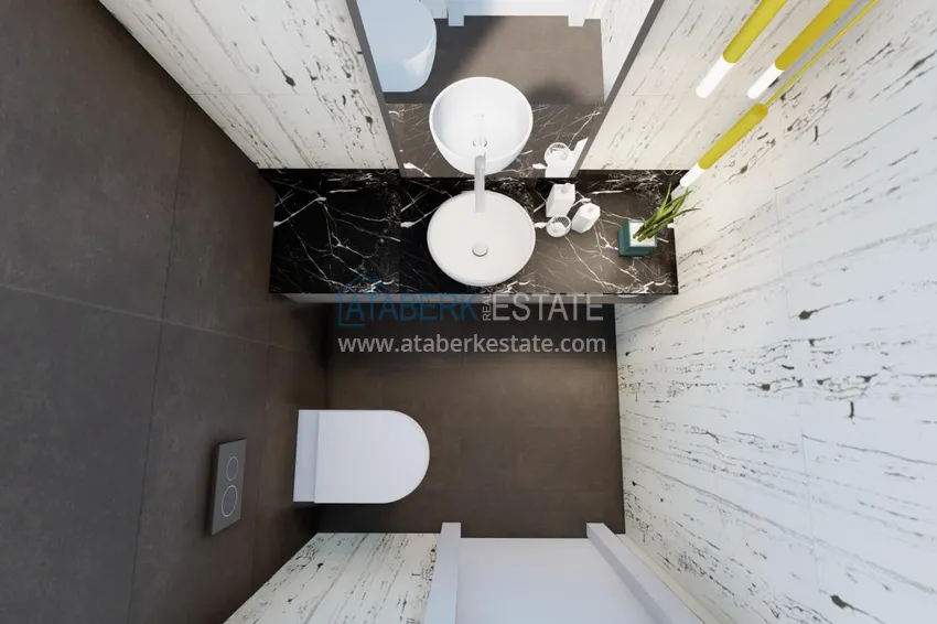 Приобрести Квартира в центре Алании с чистовой отделкой в молодом современном комплексе 4 