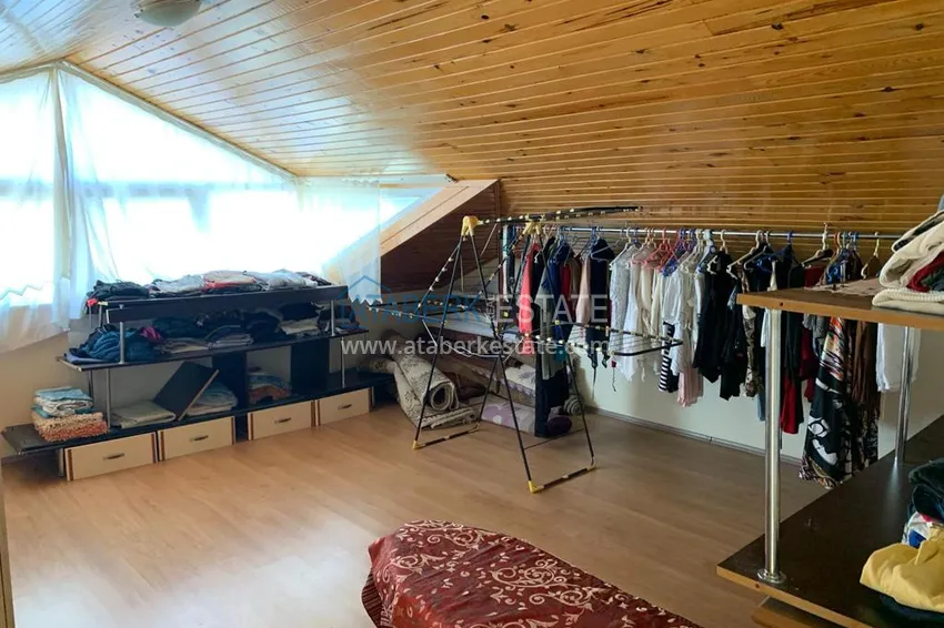 Приобрести Трехэтажный частный дом с панорамным видом в Алании – горный район Бекташ 13 