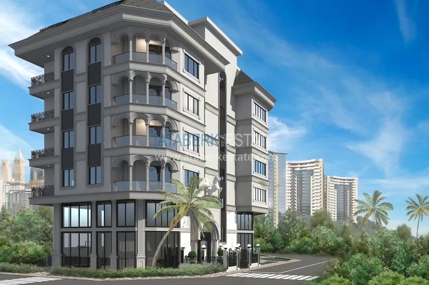 Квартиры в Махмутларе в строящемся комплексе с возможностью оплаты в рассрочку 1 
