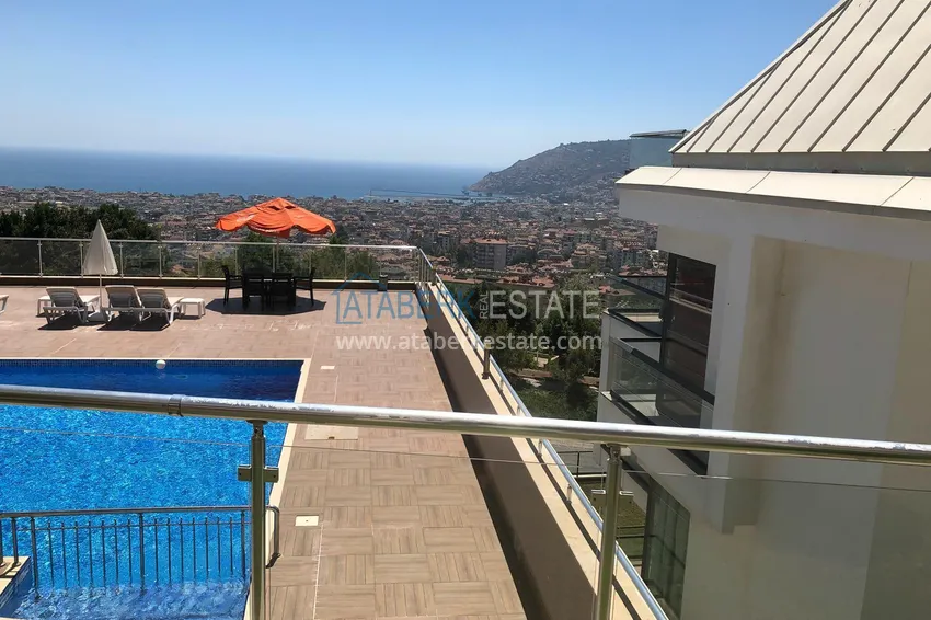 Приобрести Садовый дуплекс в Алании с видом на историческую крепость 19 