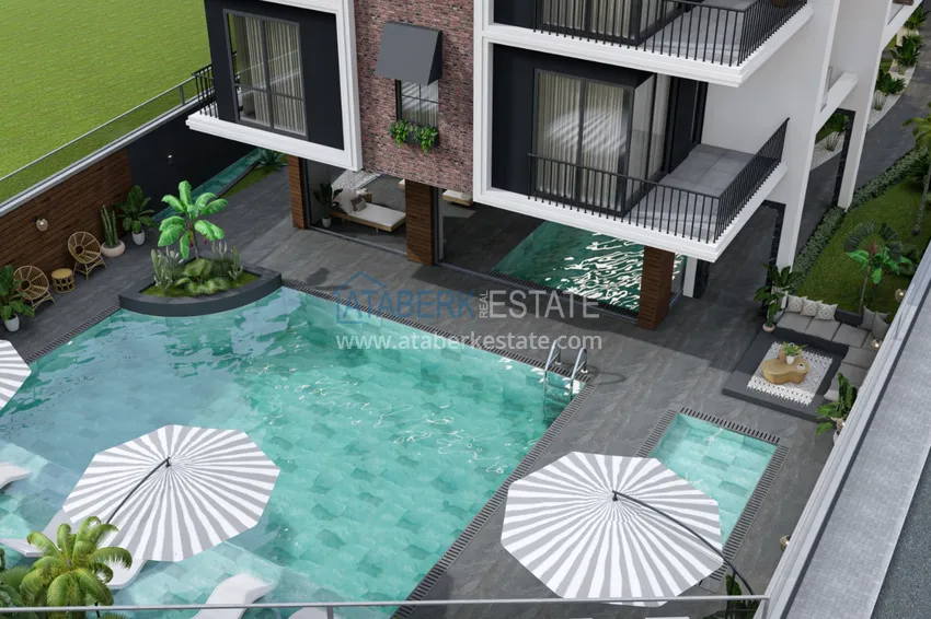 Квартиры в центре Алании от инвестора в новом строящемся комплексе 11 