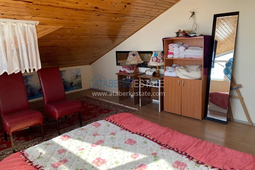 Приобрести Трехэтажный частный дом с панорамным видом в Алании – горный район Бекташ 15 