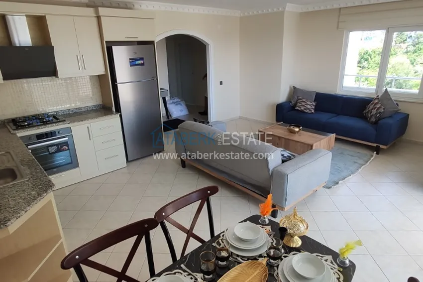 Приобрести Видовые апартаменты с 2 спальнями в районе Махмутлар в благоустроенном комплексе 3 