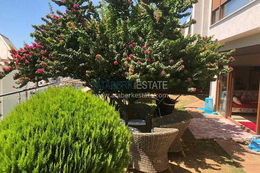 Садовый дуплекс в Алании с видом на историческую крепость 4 