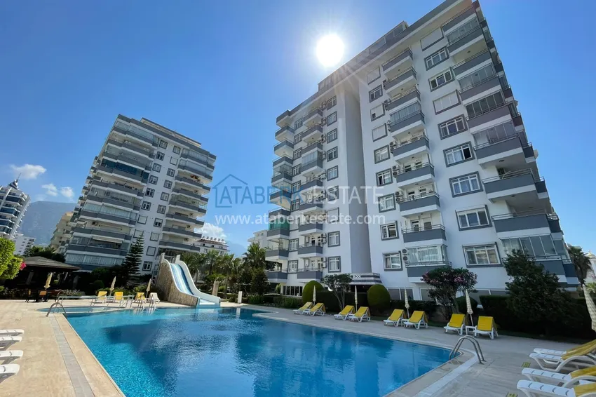 Квартира в Махмутларе меблированная, в комплексе на первой береговой 4 